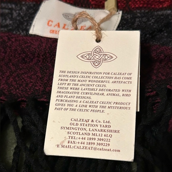 Vintage Celtic Scarf Calzeat of Scotland - Picture 4 of 6